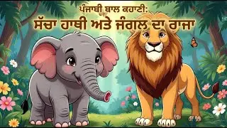 ਸੱਚਾ ਹਾਥੀ ਅਤੇ ਜੰਗਲ ਦਾ ਰਾਜਾ (The Honest Elephant and the Lion King)