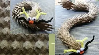 Use Egg Carton Make Dragon 🐉 Tutorial Happy New Years 2024#wastematerialcraft #happynewyear #2024