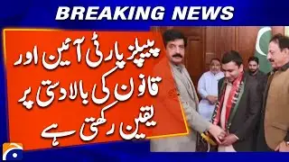 Punjab Governor: People&rsquo;s Party Supports Constitution and Law | Geo News