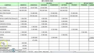 video 1er ejercicio Balance 8 columnas