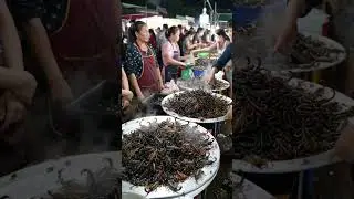 Inside an Asian Market: Exploring Scorpion Cuisine and Daily Market Life.@darmawanfood-ai
