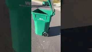 Wind destroys trash can 😂 #shorts