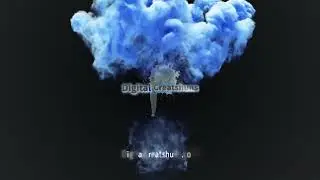 💨Rising Smoke Logo Animation/ Reveal. blue Smoke/sound effects/ Colorful