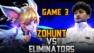 ZOHUNT VS ELIMINATORS | GAME 3 | UNLEASHED LEGENDS BO5 | UPPER BRACKET