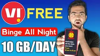 Vi Binge All Night Offer 2021 | Vodafone Idea Binge All Night Offer