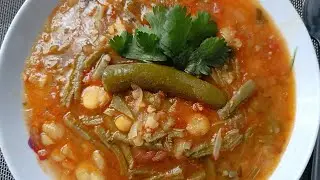 SOPA DE HABAS CON NOPALES 🍲🍅🧅🧄