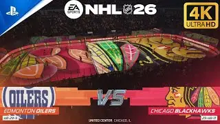 NHL 26 (PS5 Pro) | Edmonton Oilers vs Chicago Blackhawks - Full Match