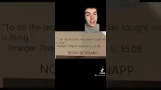 Noah Schnapp￼￼ Yearbook Quote! Stranger Things! #strangerthings #noahschnapp #yearbook