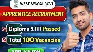 APPRENTICE RECRUITMENT 2026 II WBTETSD II DIPLOMA & ITI PASSED