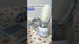 DIY 🎀 LoveShackFancy 🎀 hair brush holder #beautyhacks #diyhairstyle
