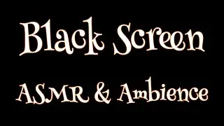 ASMR Black screen  Campfire in the Woods  Crackling Fire & Cricket Sounds   Relaxing