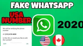 How to make Fake Whatsapp Number using USA & Canada Country code 2020 from india