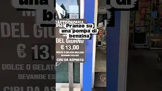 Pranzo ad ASCEA  su una pompa di benzina a 13&euro;