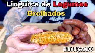 Lingui&ccedil;a Artesanal com Legumes Grelhados