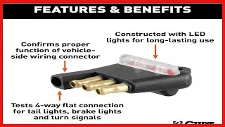 CURT 4 Flat Trailer Wiring Tester For Fast And Reliable Light Diagnostics