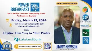 About the March 22nd POWER BREAKFAST @ Club House at Galloping Hill Golf Course
