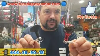 PESCAMAR - (VID20) - Como colocar los Pomos de Combate en las manivelas de los Carretes. (BRICO)