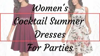 HOMEYEE Women's  Cocktail  Summer Dress for Parties