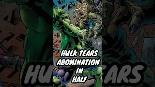 Hulk Tears Abomination In Half!!! #youtubeshorts