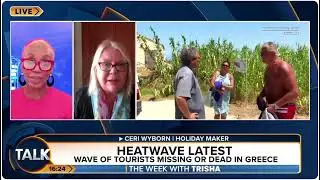 Holidaymaker talks to Trisha about intense heat in Greece