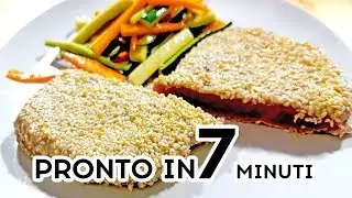 FILETTO DI TONNO IN CROSTA DI SESAMO CON VERDURE PRONTO IN 7 MINUTI? #LaRicettaDiFretta