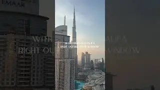 Waking up in the heart of Downtown Dubai  #dubaistay