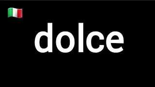 dolce English mean 