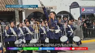 Desfile de Fiestas Patrias 2025: Colegio Newen y su Banda de Guerra