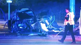 Trapped Driver Extricated Following Violent Single-Vehicle Crash in Phoenix