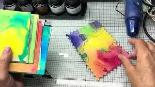 Challenge tag avec ce que l on a et Tutoriel fond a l encre ecoline