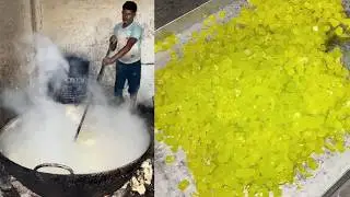 Khus Cherry Petha Making In Huge Quantity At Ballu Agra Petha Store, Lal Bangla, Kanpur