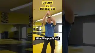 Bo Staff VS Baseball Bat - Which Weapon Wins? #shorts