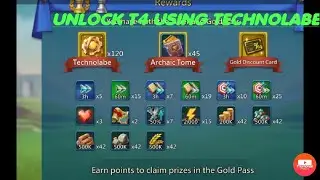 Unlock t4 using technolabe lords mobile/ open t4 in low might#lords mobile