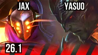 JAX vs YASUO (TOP) | Good KDA: 10/1/3 | KR Master | 26.1