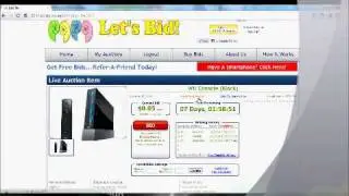 Bidding on Letsbid.com.au