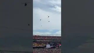 Helicopter Flyover at FedEx prior to @eagles vs @commanders #shorts