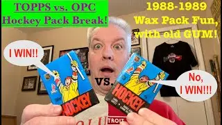 TOPPS vs. O-Pee-Chee (OPC) HOCKEY pack break! 1988-89 FUN, OLD GUM! #hockeycards #sportscards