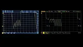 High Resolution Mode Comparison of the MSO5000 VS the RTB2000