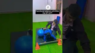Functional Balance activities for therapy || Creative therapy activity for kids #shorts #therapy