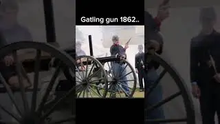 M134 minigun and old gatling gun