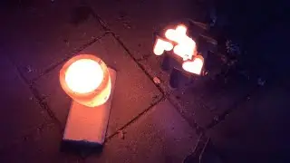Melting copper | casting copper hearts