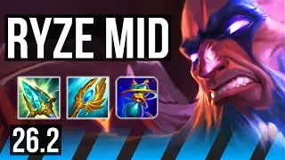 RYZE vs AKSHAN (MID) | Good KDA: 22/1/8, 56K damage | EUW Master | 26.2