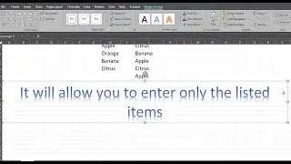 Want to create drop down list in Excel? It's Easy!
