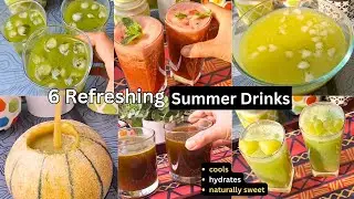 6 Refreshing and Healthy Summer Drinks | Quick and Easy Summer Drinks | Cook Your Food