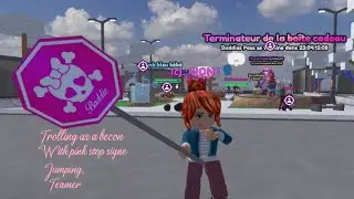 Trolling as a becon with pink stop signe 