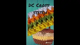 Crochet pattern tutorial #08: Super easy Double Crochet Cross stitch tutorial ☝️
