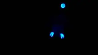 Jolly Lama Juggling with Blue Meteorlites