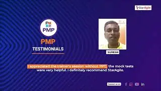 Project Management Professional (PMP) Course Testimonial by Suresh | StarAgile Reviews