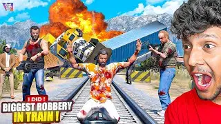 BIGGEST TRAIN ROBBERY EVER in GTA 5 REAL LIFE!🔥#18