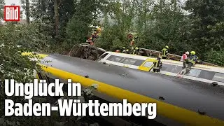 Biberach (Baden-W&uuml;rttemberg): Personenzug entgleist